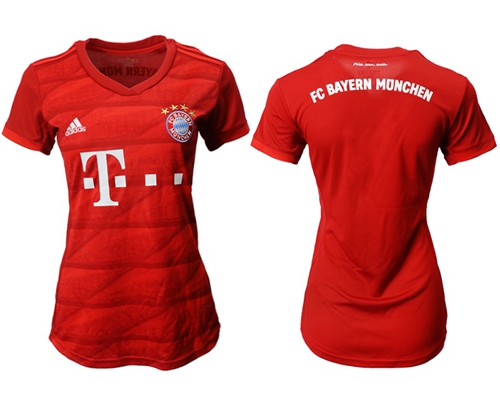 Women's Bayern Munchen Blank Home Soccer Club Jersey